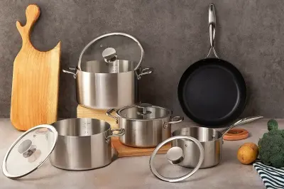 Stainless steel cookware set 9Pcs