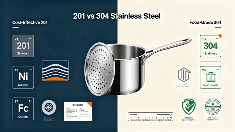 201 vs 304 stainless steel