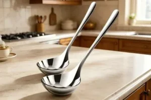 stainless steel serving spoon set